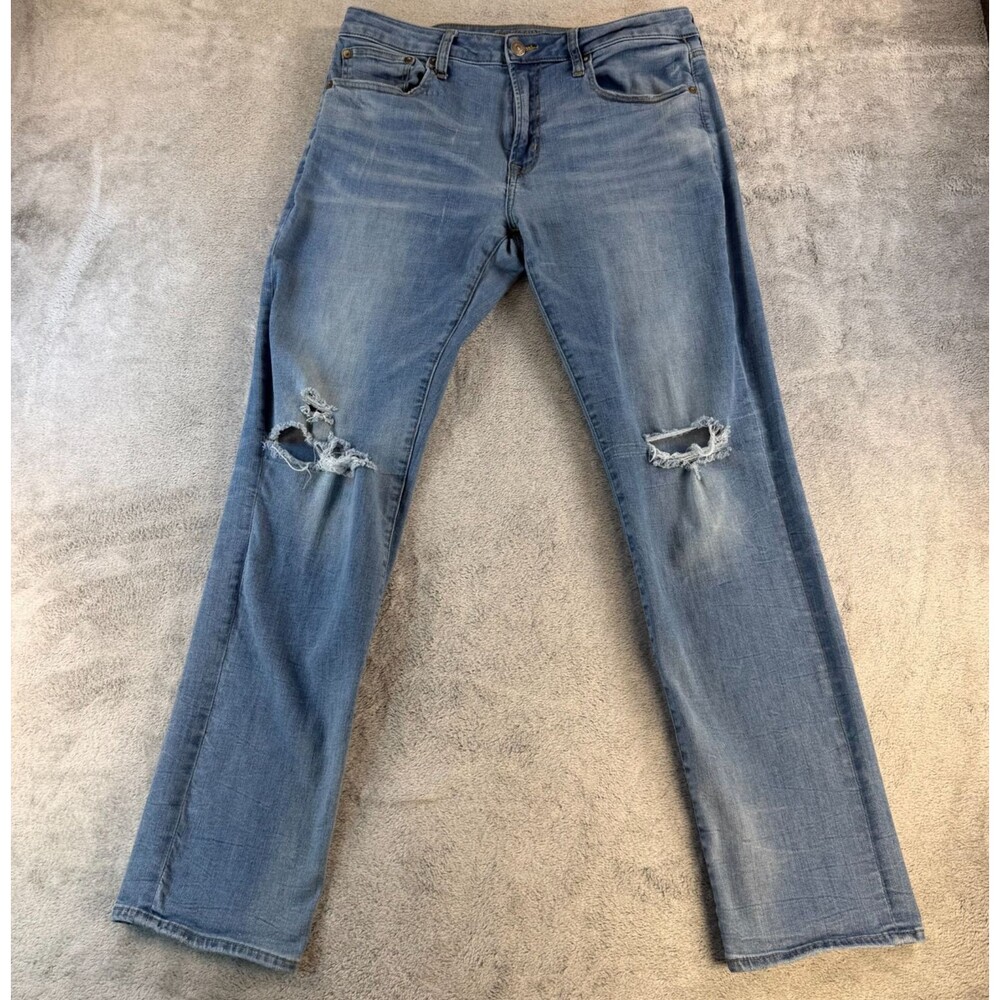 American Eagle Slim Straight Extreme Flex Jeans Men’s Distressed 34x34